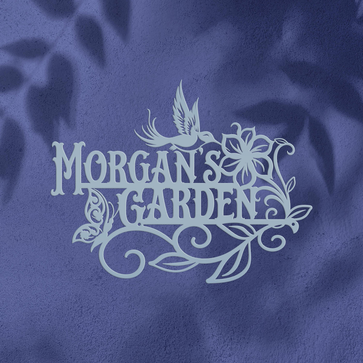 Outdoor Garden sign with Birds and Butterflies, Customizable gift idea, Make it your own,