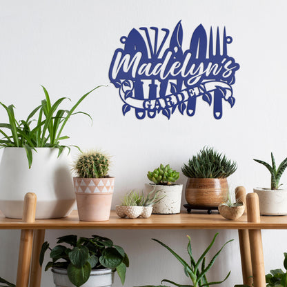 Gardener's Gift - Personalized Metal Garden Sign for a Unique Outdoor Yard Decor - Perfect Gift For Her
