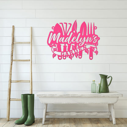 Gardener's Gift - Personalized Metal Garden Sign for a Unique Outdoor Yard Decor - Perfect Gift For Her