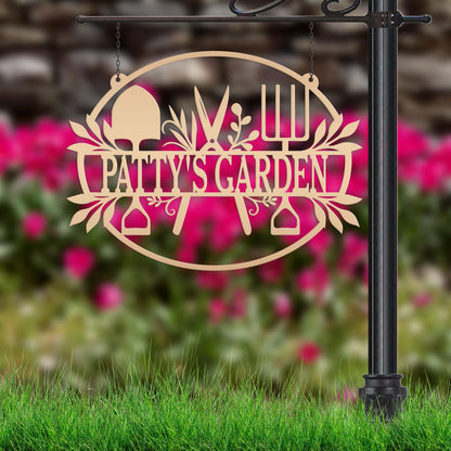 Personalized Garden Sign, Hanging Garden Sign