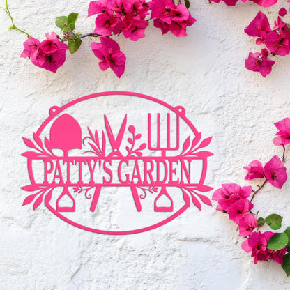 Personalized Garden Sign, Hanging Garden Sign