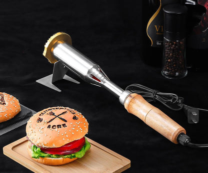 Custom branding iron for steak,Electric Burger burning stamp.