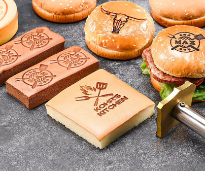 Custom branding iron for steak,Electric Burger burning stamp.