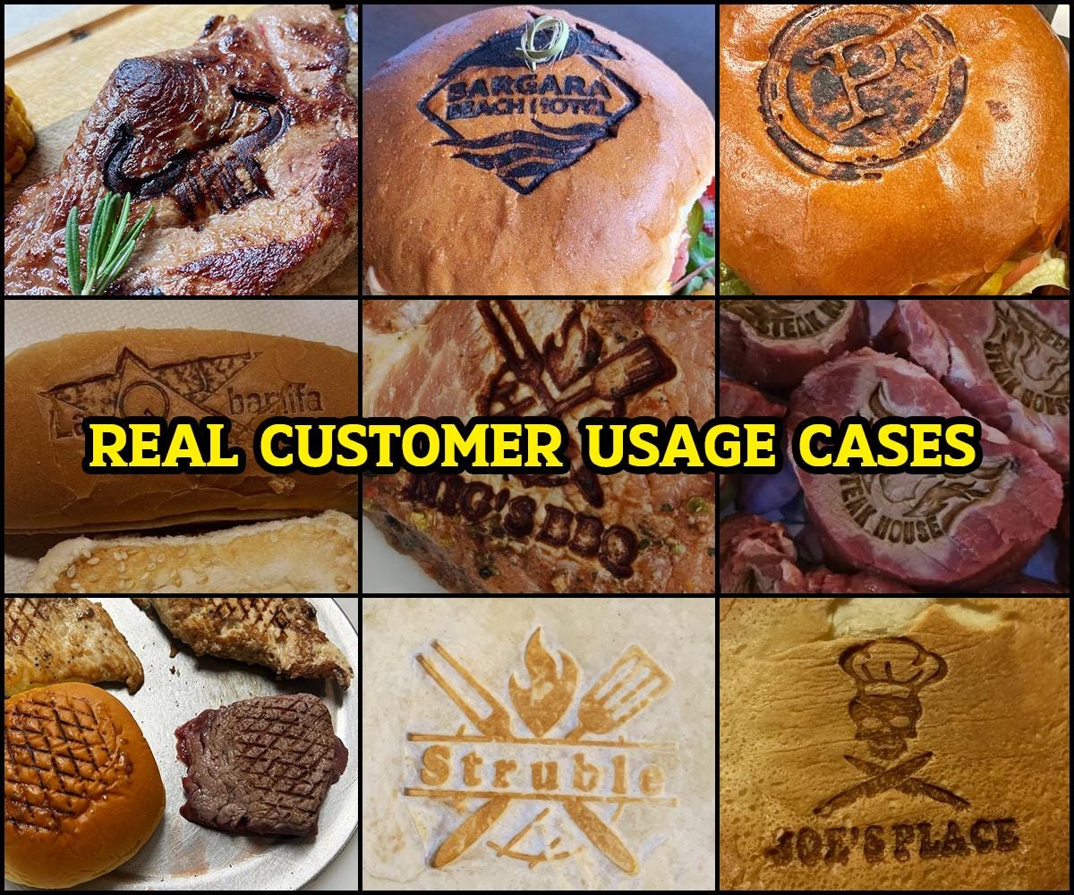 Knife and fork theme logo seal branding iron,Personalized BBQ Branding Iron. Gift for dad.
