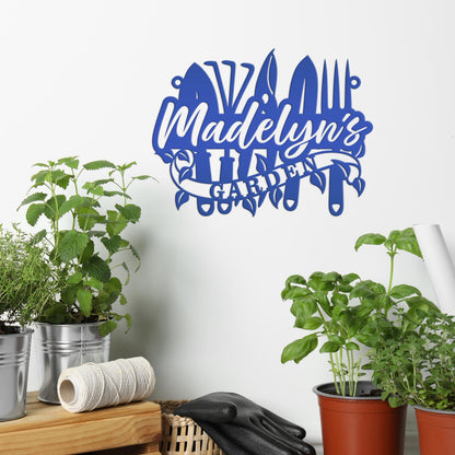 Gardener's Gift - Personalized Metal Garden Sign for a Unique Outdoor Yard Decor - Perfect Gift For Her