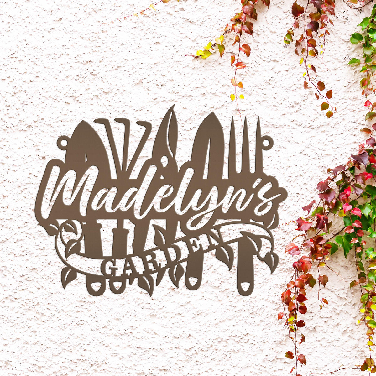 Gardener's Gift - Personalized Metal Garden Sign for a Unique Outdoor Yard Decor - Perfect Gift For Her