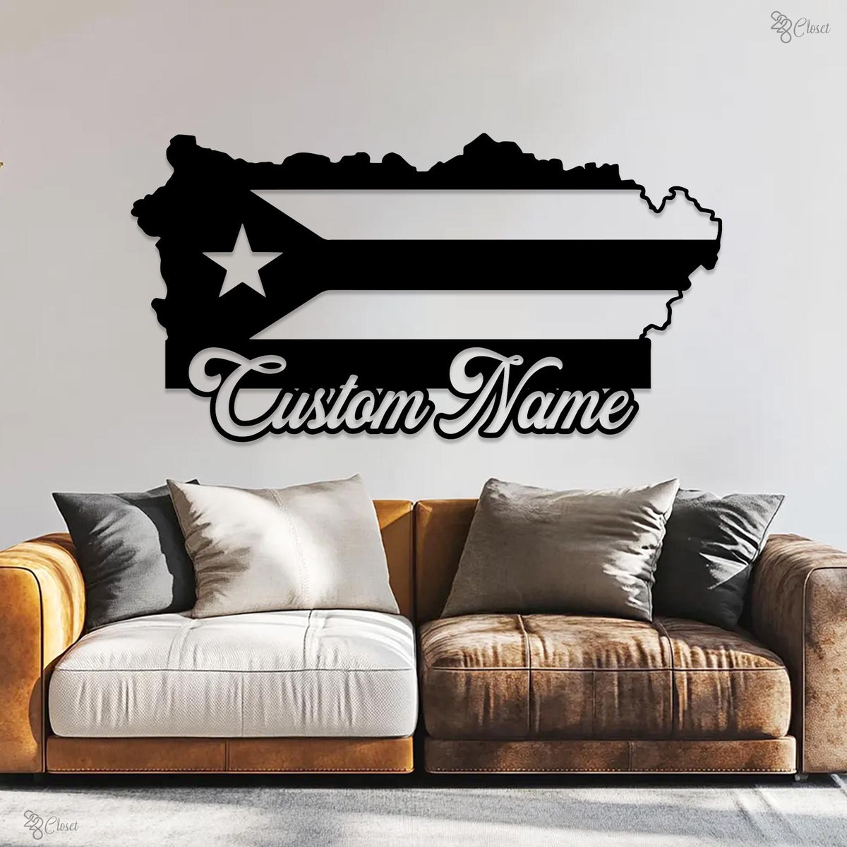 Custom Puerto Rico Flag Metal Sign Led Lights,Puerto Rico Wall Art, Man Cave sign, Puerto Rico Lover Gift, Puerto Rico Flag Decor Dad Gift