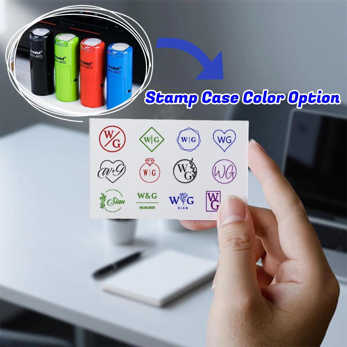 Loyalty Card Stamp, Custom Your Own Logo Stamp, Self Inking Small Round Stamp, 12 mm, Custom Loyalty Card Stamp, Mini Stamp, Loyalty Stamp
