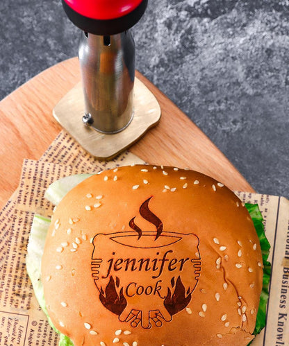 Custom branding iron for steak,Electric Burger burning stamp.