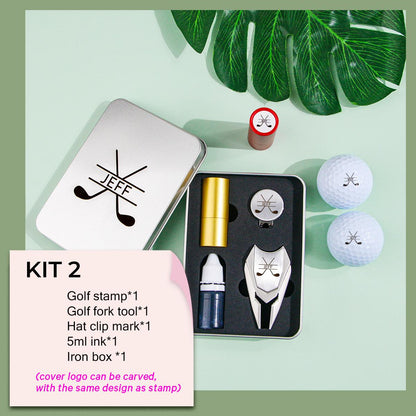 Personalized Golf Ball Stamp, Christmas or Father's Day Gifts For Golfers, Golf Gift for Daddy, Custom Monogram Name Golf Ball Marker