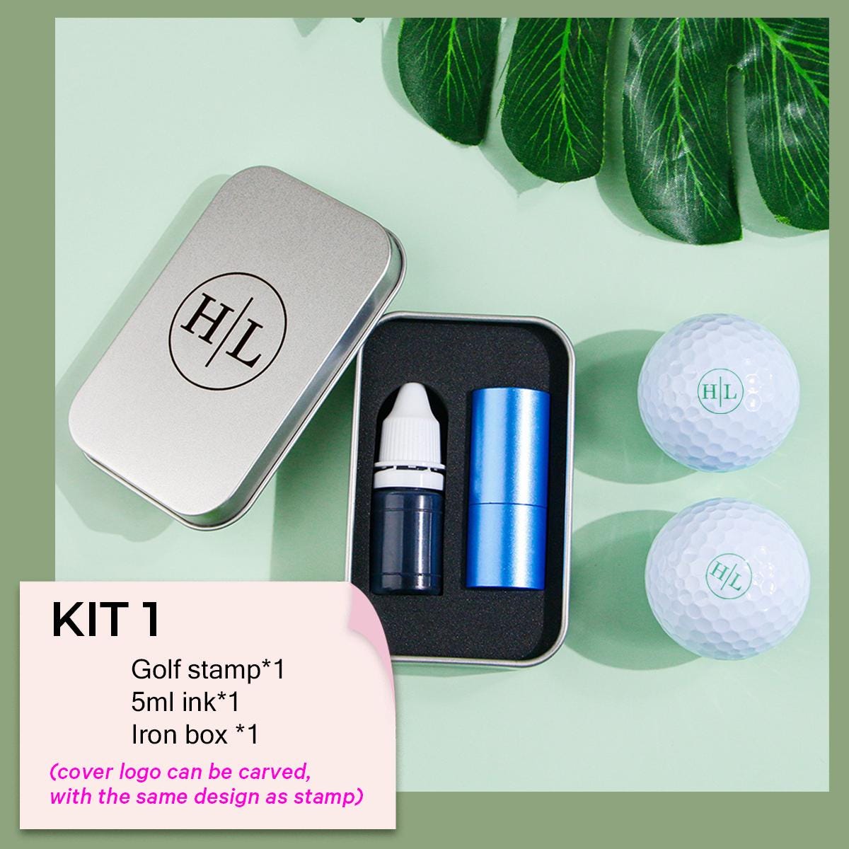 Personalized Golf Ball Stamp, Christmas or Father's Day Gifts For Golfers, Golf Gift for Daddy, Custom Monogram Name Golf Ball Marker