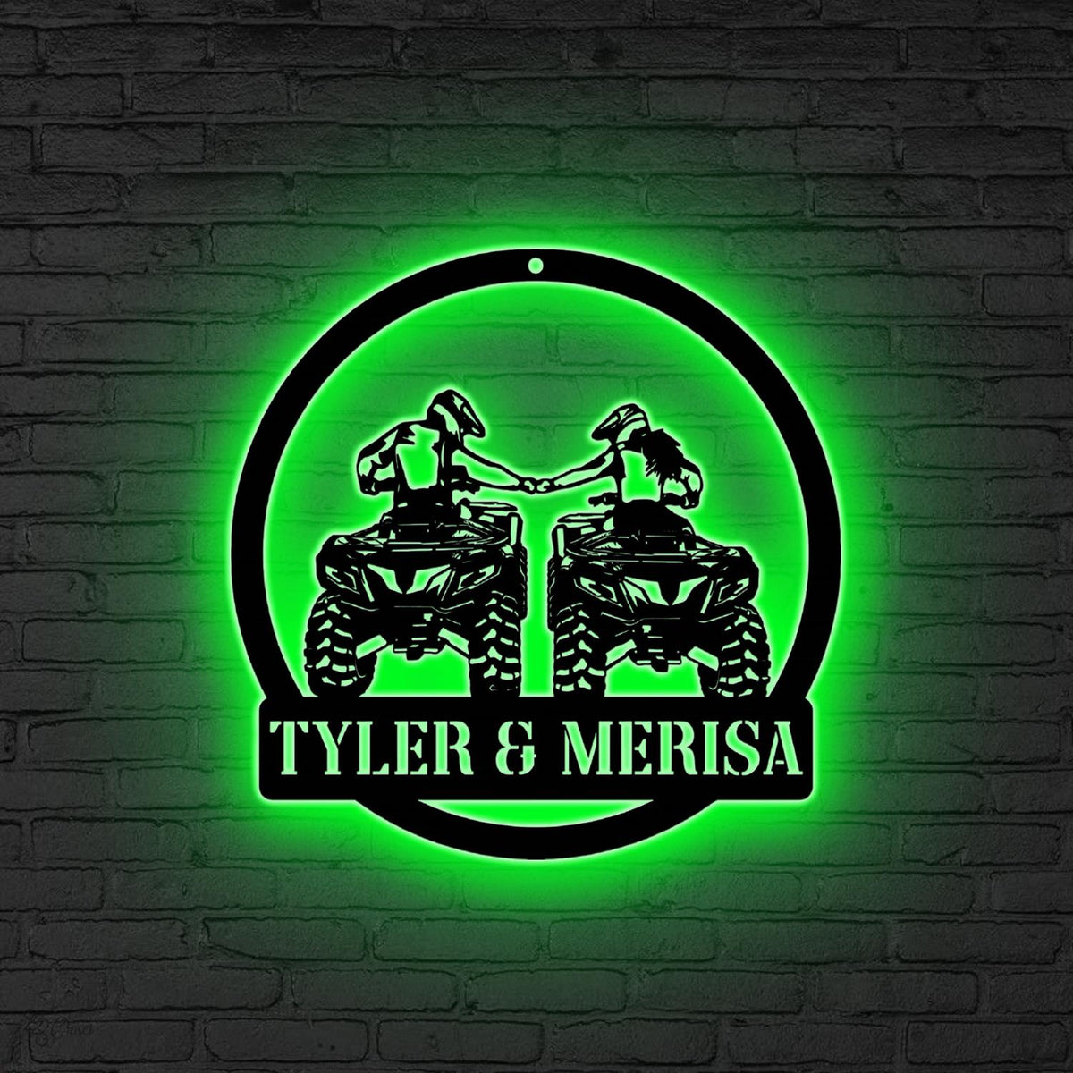 Custom Monster Truck Driver Metal Wall Art LED Lights, Personalized Fire Flame Off Road Vehicle Name Sign Man Cave Decor Off Road Vehicle