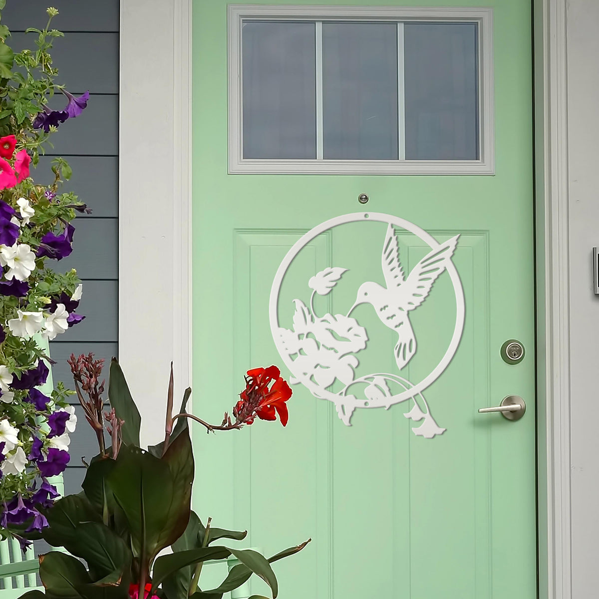 Metal Hummingbird Sign - Mother's Day Gift