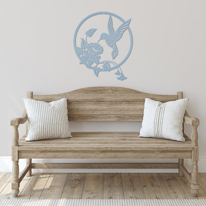 Metal Hummingbird Sign - Mother's Day Gift