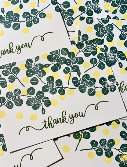 Eucalyptus Rubber Stamp Set | Hand Carved Stamps | Australian Botanical Design