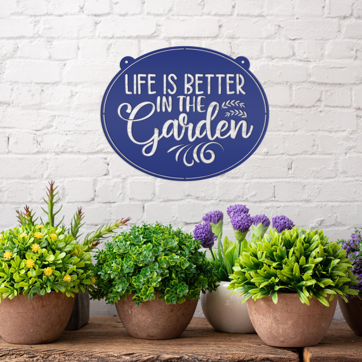 Metal Garden Sign -  Life is Better In The Garden