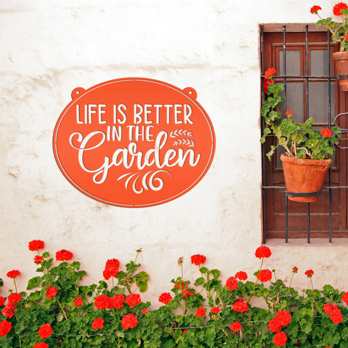 Metal Garden Sign -  Life is Better In The Garden