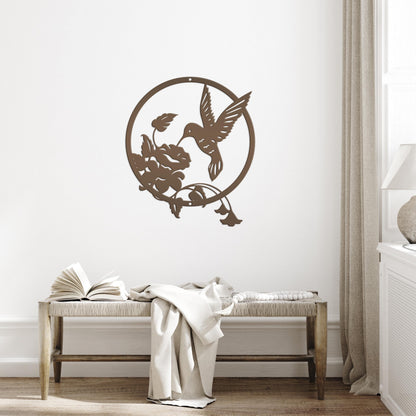 Metal Hummingbird Sign - Mother's Day Gift