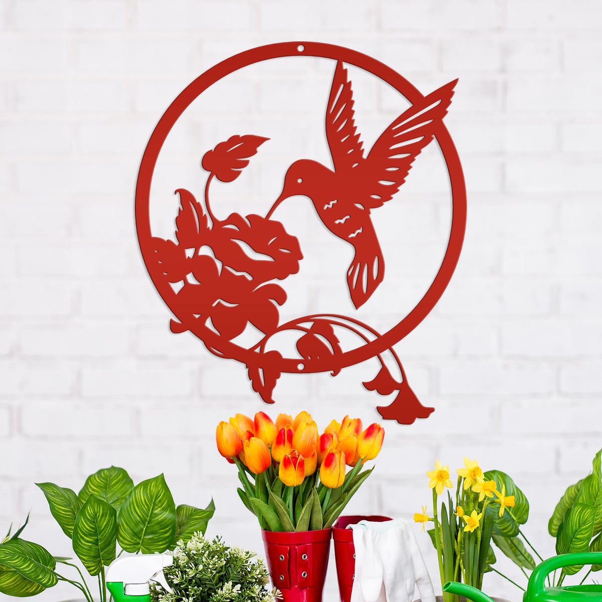 Metal Hummingbird Sign - Mother's Day Gift