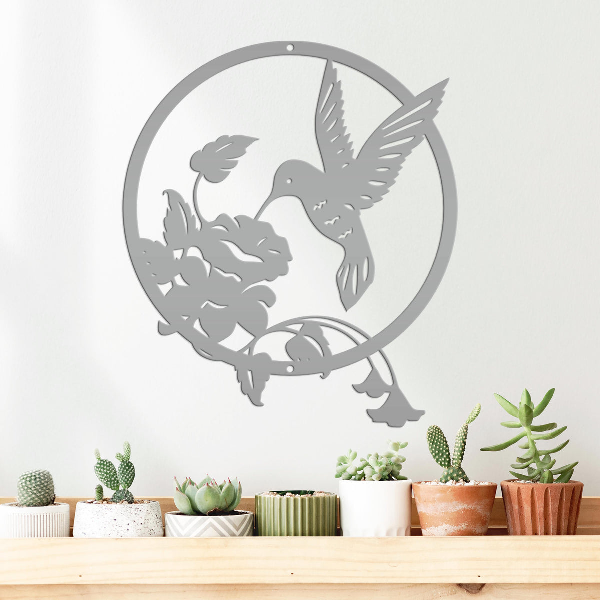 Metal Hummingbird Sign - Mother's Day Gift