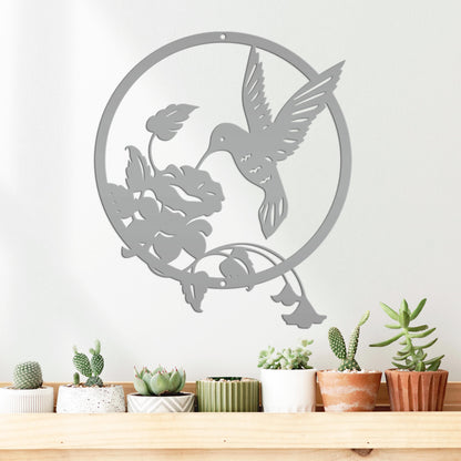 Metal Hummingbird Sign - Mother's Day Gift