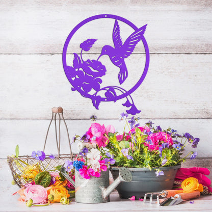 Metal Hummingbird Sign - Mother's Day Gift