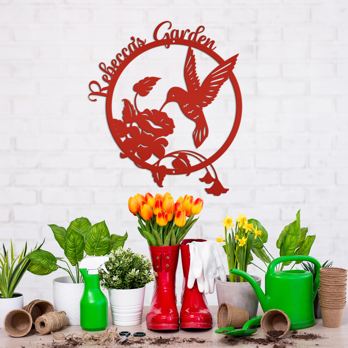Custom Hummingbird Sign, Mother's Day Gift Idea, Hummingbird Gift