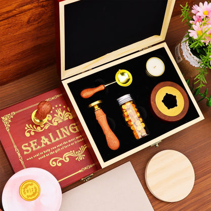 Custom wax seal stamp kit for wedding invitation , Personalized wax stamp kit for gift , Wax seal kit , Initial wax seal stamp custom