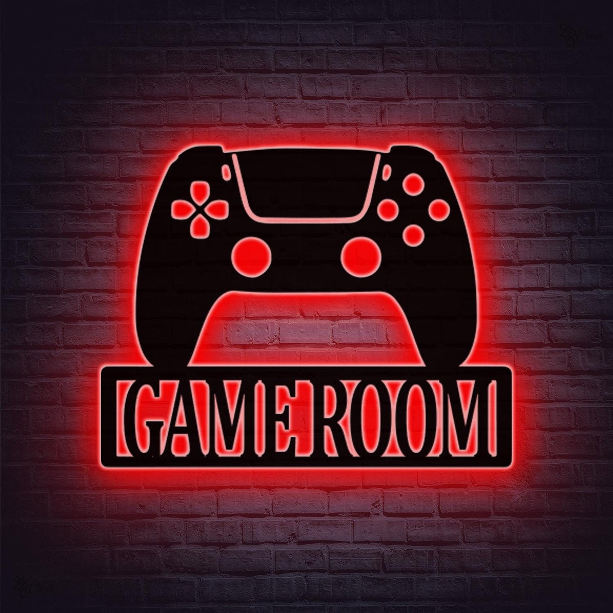 Custom Game Controller LED Sign, Personalized Game Controller Metal Sign, Game Room Decor, Man Cave Decor, Game Zone Sign, Gamer Gift Boy