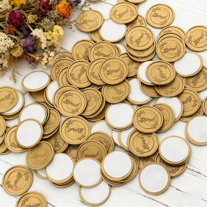 Personalized Wedding Invitation Wax Seals, Custom Self-Adhesive Wedding Wax Seal Stickers