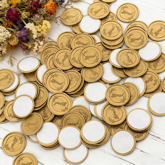 Personalized Wedding Invitation Wax Seals, Custom Self-Adhesive Wedding Wax Seal Stickers
