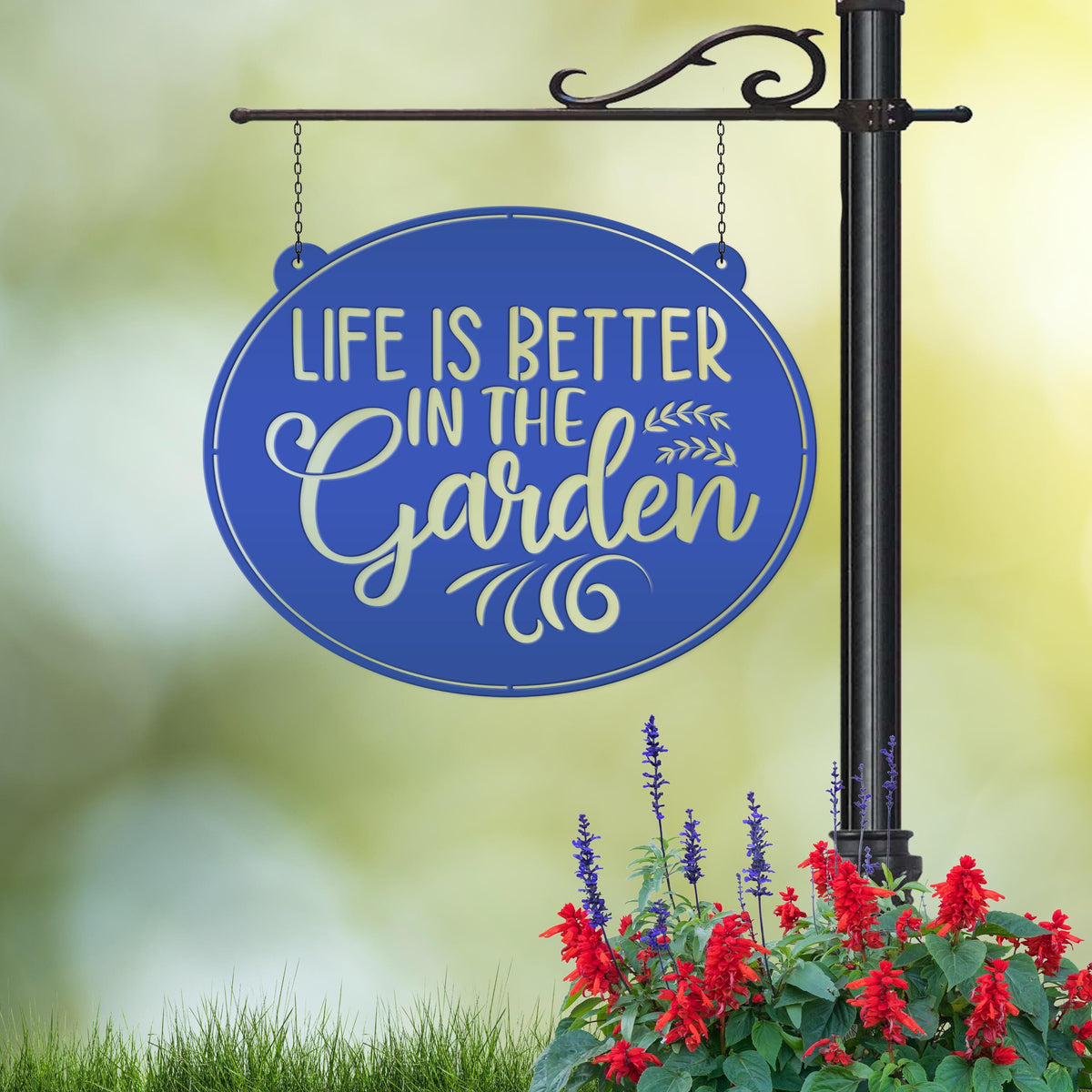 Metal Garden Sign -  Life is Better In The Garden