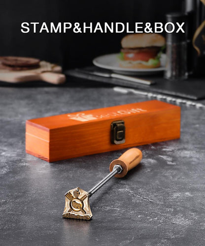 2-5 cm Branding Iron for Food and Meat, Hamburger Branding Iron.