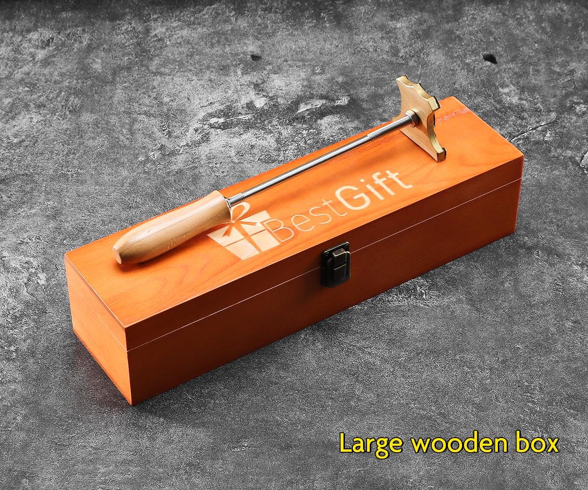 2-10 cm Custom Branding Hamburger/Steak Stamper, with optional elegant wooden box.