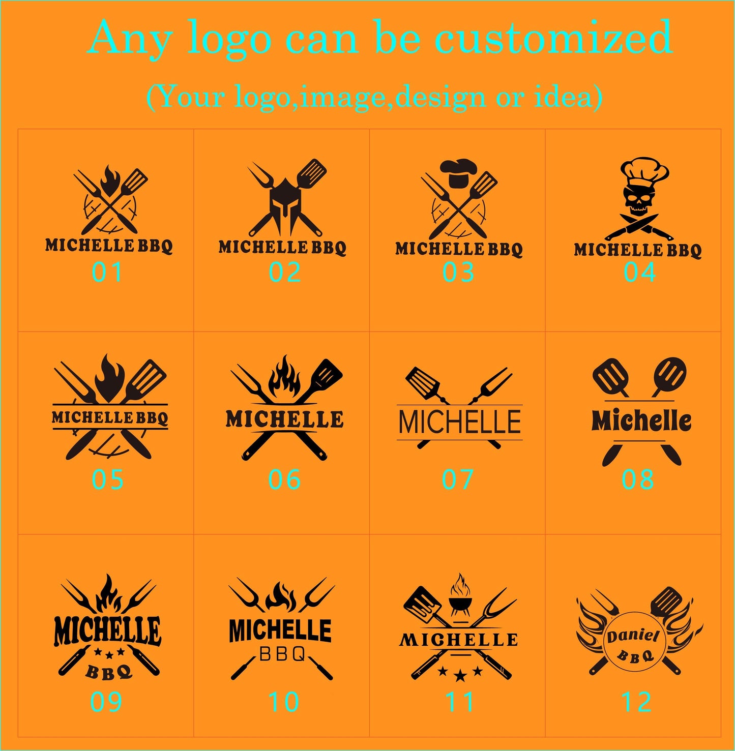 2-10cm Stamp for Food, Custom Logo Branding Iron for Food.