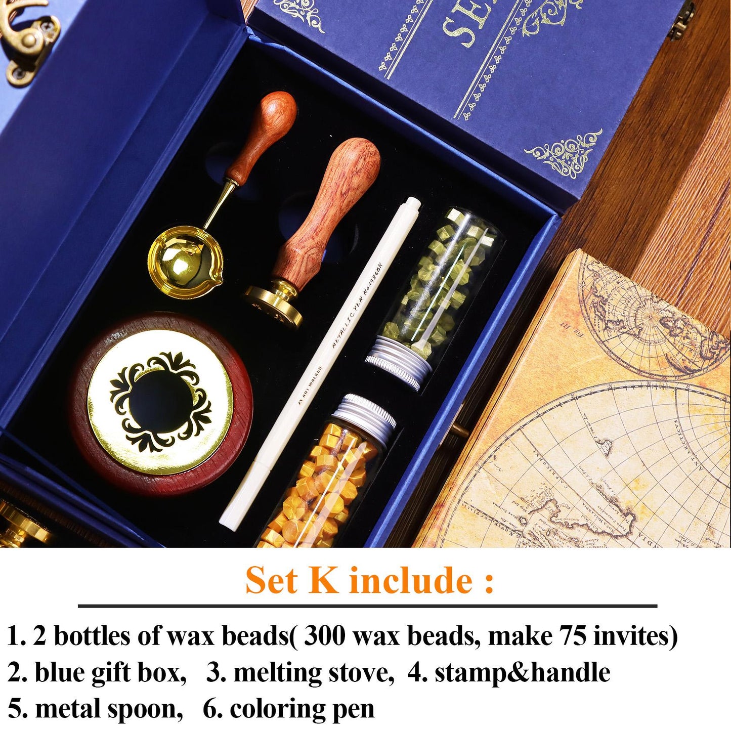 Custom wax seal stamp kit for wedding , Custom wax seal kit , Initial wax seal stamp kit , Custom wax stamp kit , Logo wax seal stamp custom