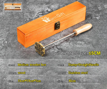 2-6 cm Branding Iron for Grills, Custom Branding Iron for Food and Meat.