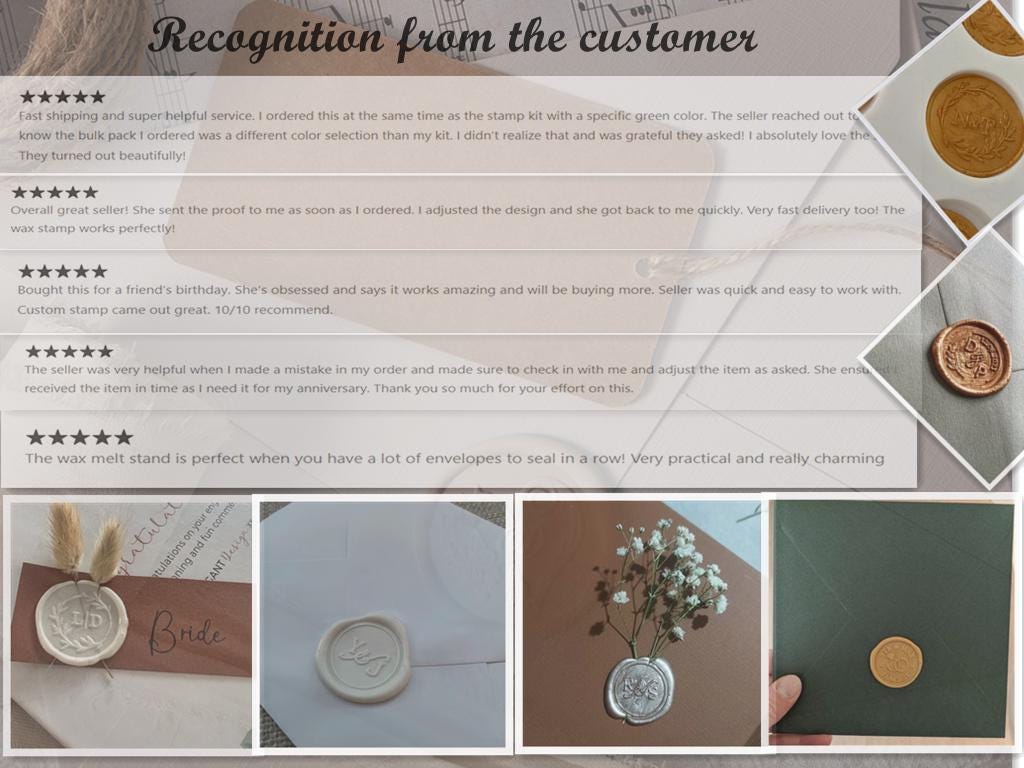 Custom Initial Stickers, Wedding Invitation Wax Seals, Custom Wax Seal Logo Stickers, Wax Seal Stickers, Self-Adhesive Stickers
