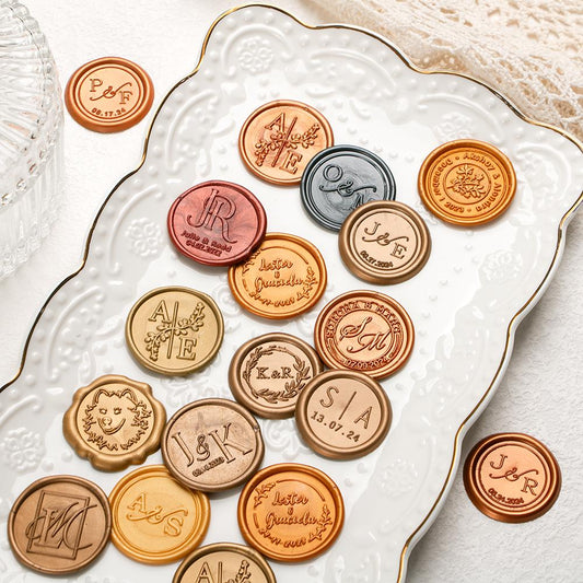 Custom Wax Sela Stickers: Personalized Wedding Invitation Wax Seals