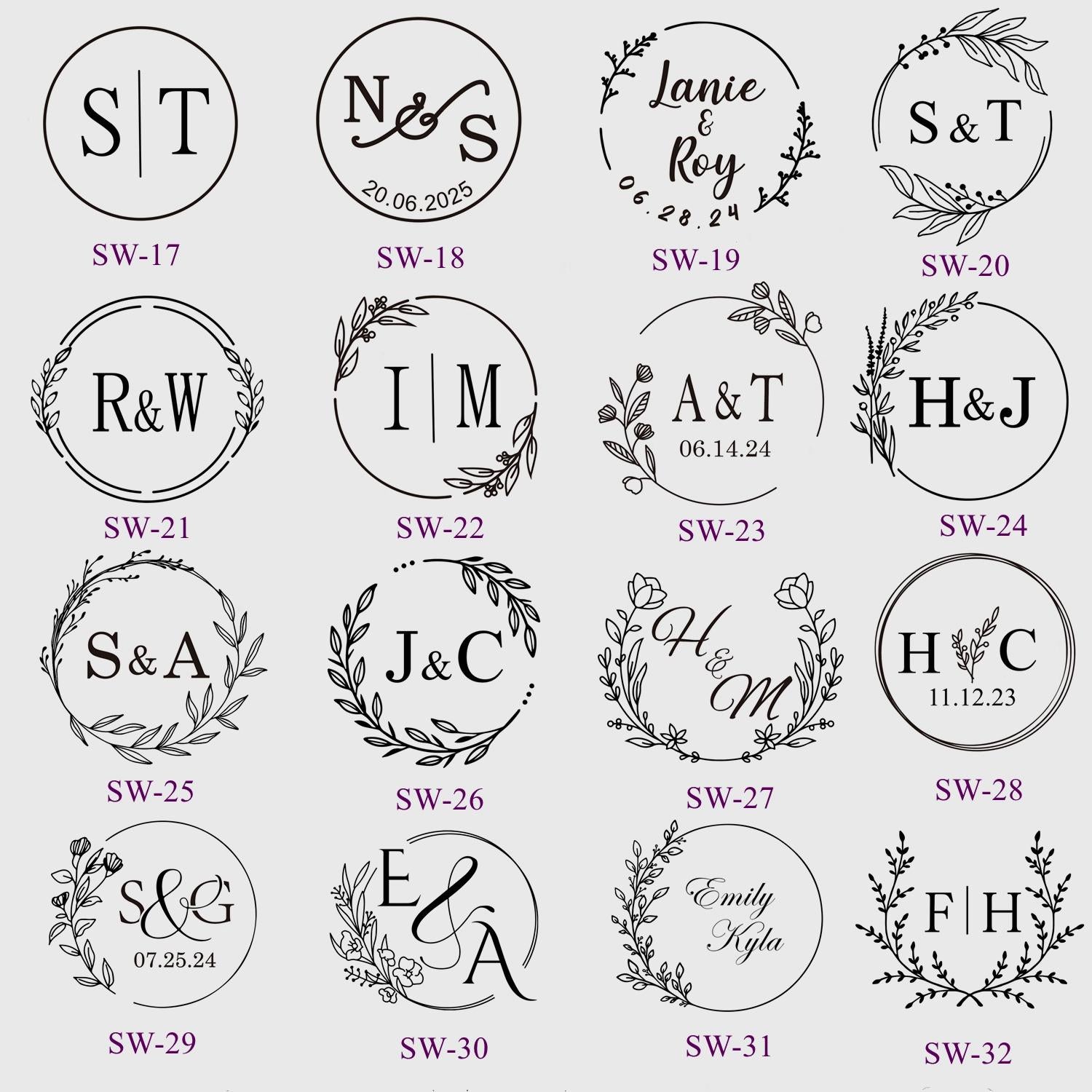 Custom Wax Sela Stickers: Personalized Wedding Invitation Wax Seals