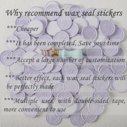 Custom Wax Sela Stickers: Personalized Wedding Invitation Wax Seals