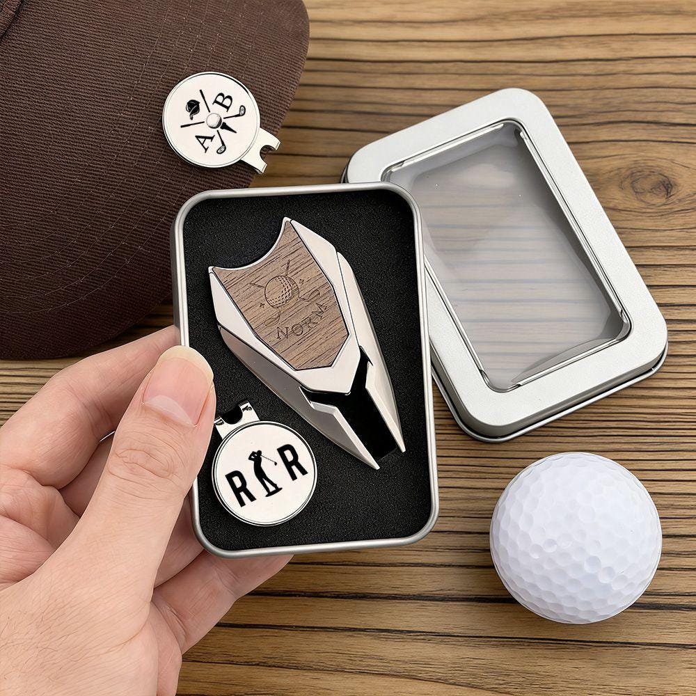 Custom Golf Hat Clip Marker, Custom Golf Divot Tool, Personalized Golf Gift for Men, Golf Accessories, Personalized Golf Marker