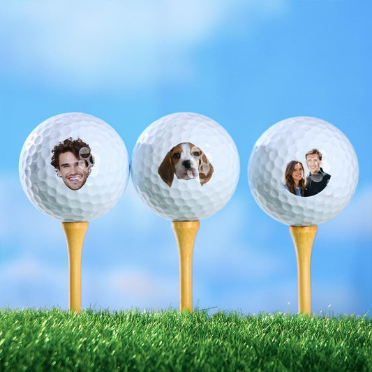 Custom Photo Golf Balls/Personalized Golf Gift/Pet Photo Golf Balls/Face Photo Golf Balls/Golf Lover Keepsake/Custom Golf Balls