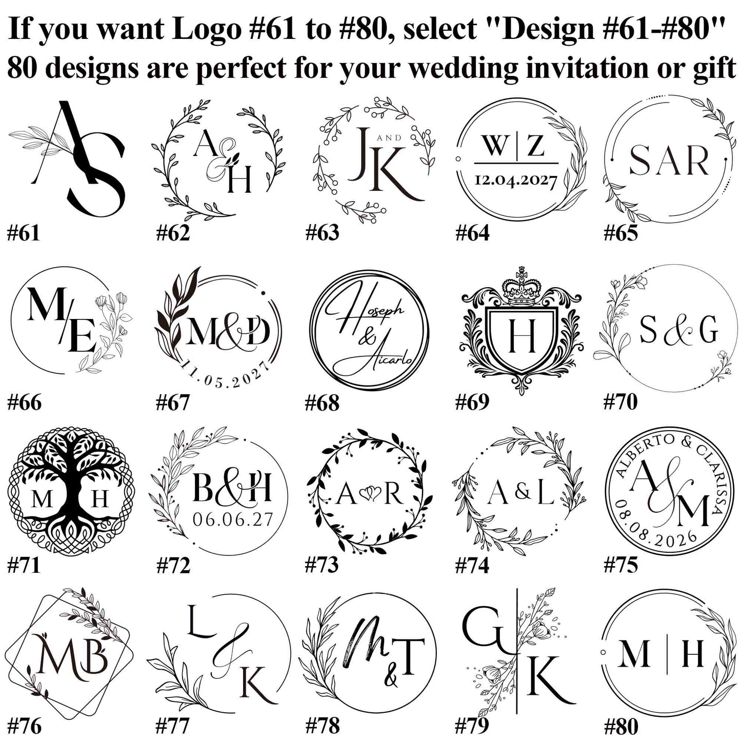 Customized Wax Seal Stamp Kit for Wedding, Custom Couples Wedding Wax Stamp Set, Personalized Initials Wax Seal Set, Wax Seal Kit for Gift