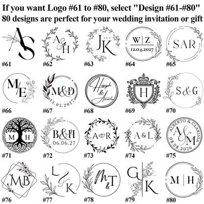 Custom initial wax seal stamp kit for gift , Custom wax seal kit for wedding , Monogram wax seal stamp kit , Custom wax stamp seal