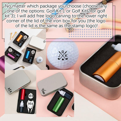 Custom Initial Letter Golf Ball Stamp For Him,Golf Ball Stamp With Tin Box,Golf Ball Marker,Gift For Golfer,Golf Mark Custom Gift