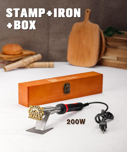 Knife and fork theme logo seal branding iron,Personalized BBQ Branding Iron. Gift for dad.