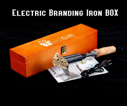 Knife and fork theme logo seal branding iron,Personalized BBQ Branding Iron. Gift for dad.