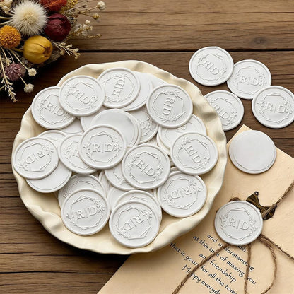 Custom Wax Seal Stickers, Handmade Self-Adhesive Wax Seals, Wedding invitation Wax Seals Stickers, Initials Self-Adhesive Stick Wax Seals