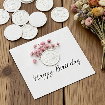 Custom Wax Seal Stickers, Handmade Self-Adhesive Wax Seals, Wedding invitation Wax Seals Stickers, Initials Self-Adhesive Stick Wax Seals